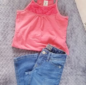 Justice Jeans and Arizona Top (kids) outfit